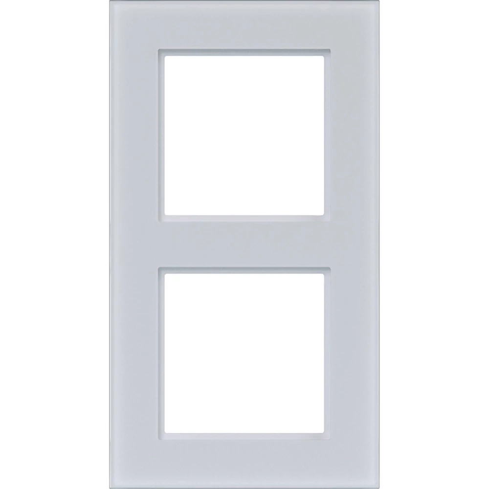 Afdekraam 2-voudig, A.8, glas lichtwit mat