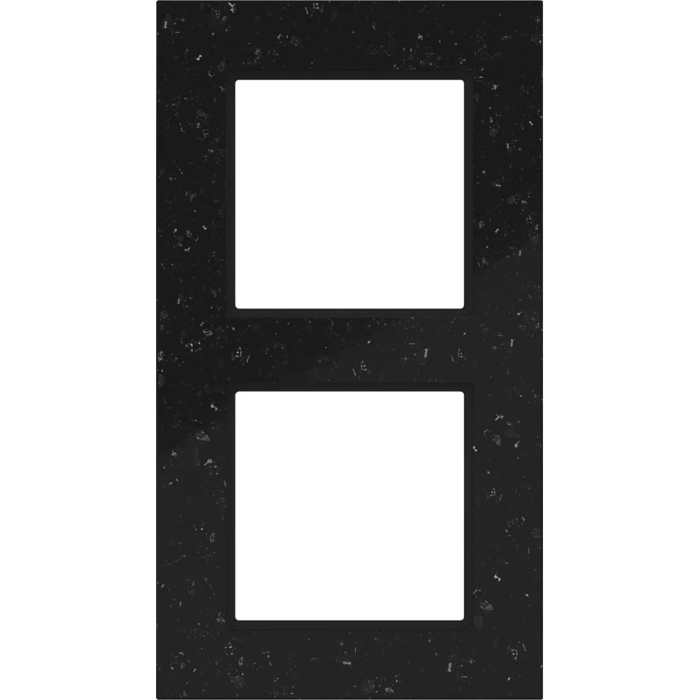 Afdekraam 2-voudig, A.8, ink stone, zwart marmer