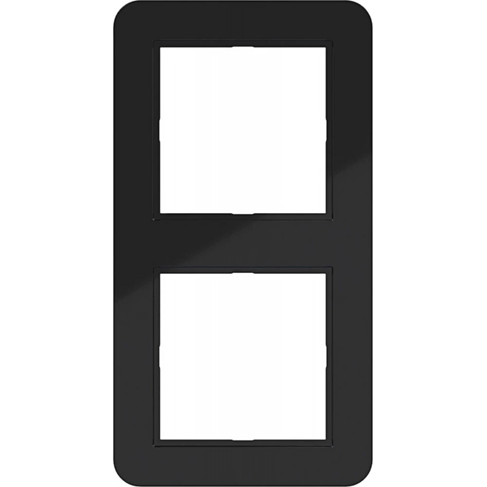 Afdekraam 2-voudig, C.1, nachtzwart glanzend