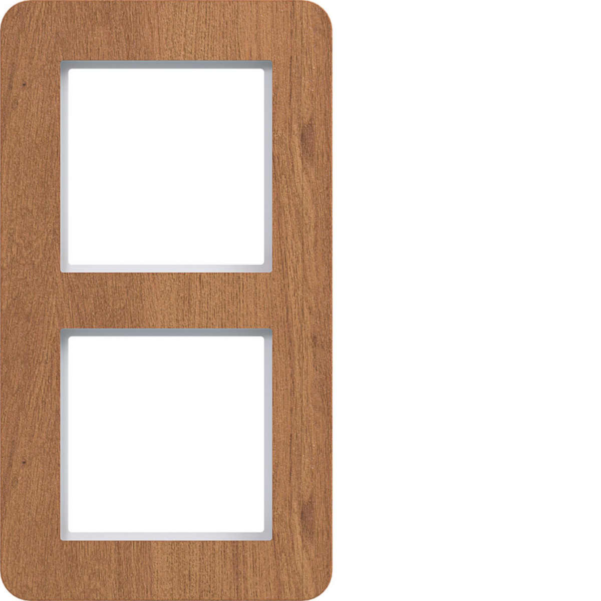 Afdekraam 2-voudig, C.8, natural wood, eikenhout, verticaal