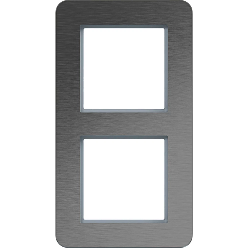 Afdekraam 2-voudig verticaal, C.8, roestvrij staal