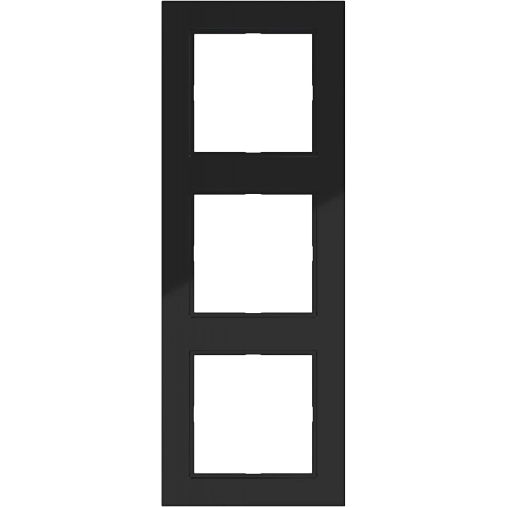 Afdekraam 3-voudig, A.1, nachtzwart glanzend