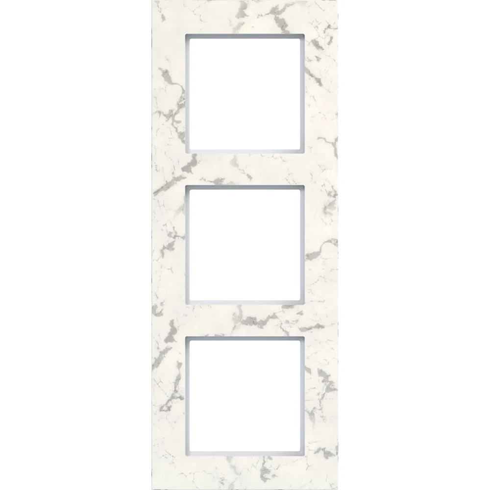 Afdekraam 3-voudig, A.8, cloud stone, wit marmer