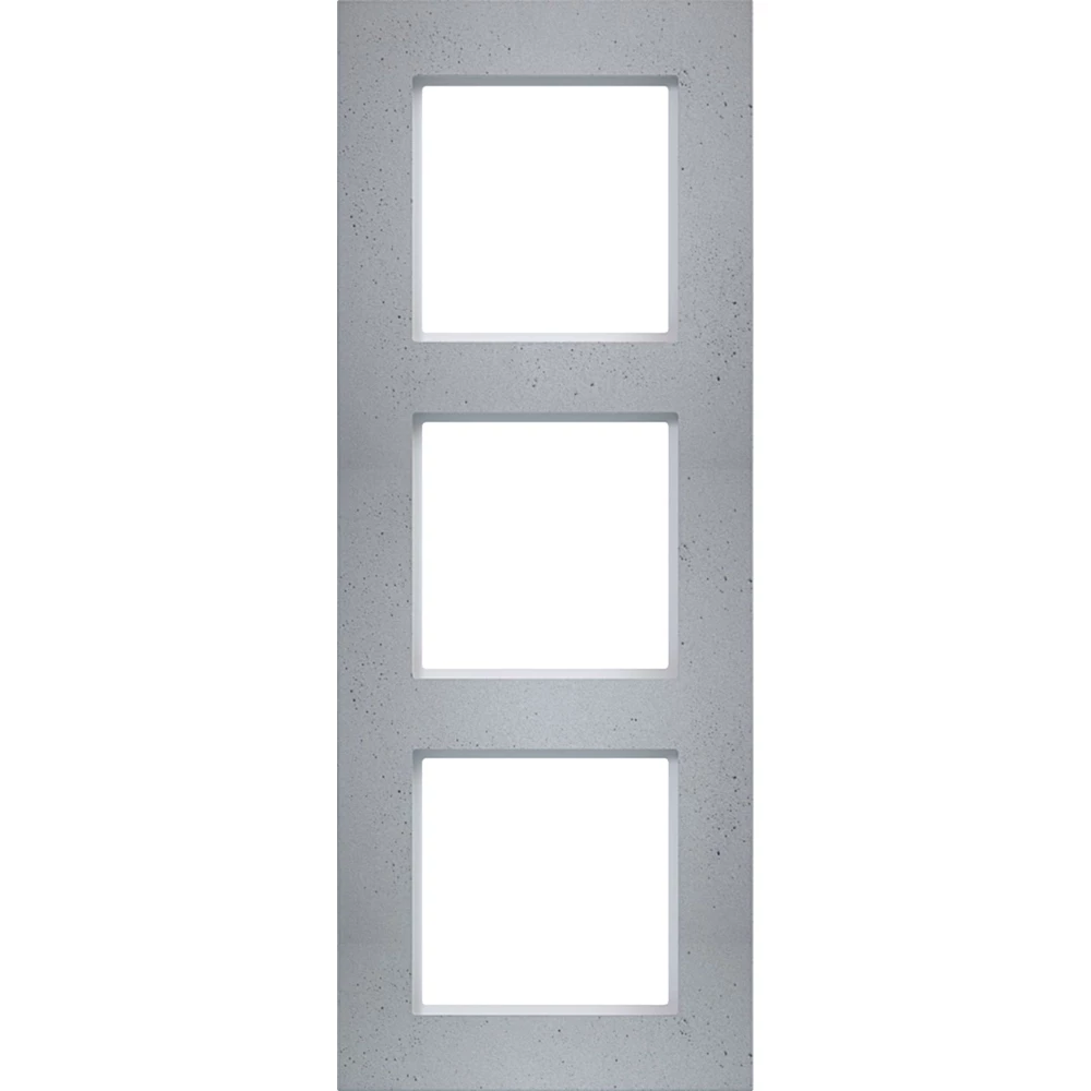 Afdekraam 3-voudig, A.8, concrete stone, glad beton