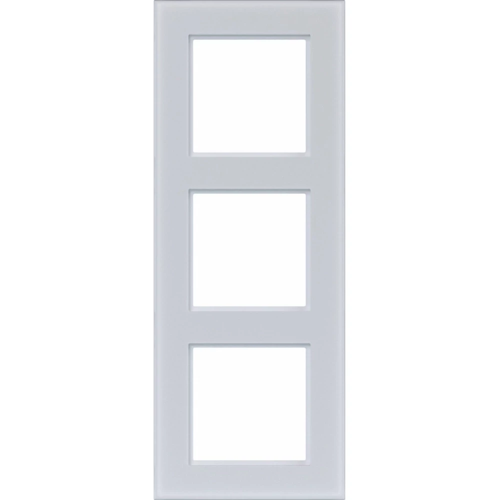 Afdekraam 3-voudig, A.8, glas lichtwit mat