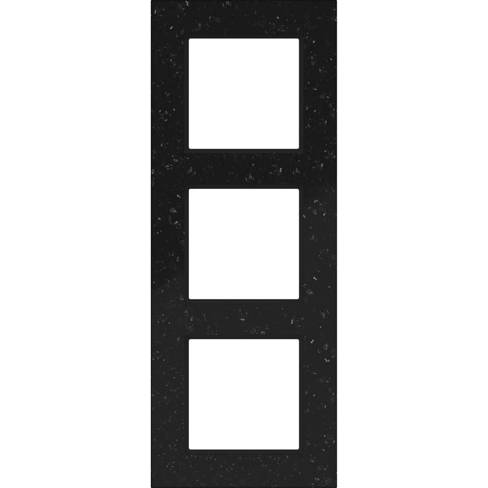 Afdekraam 3-voudig, A.8, ink stone, zwart marmer