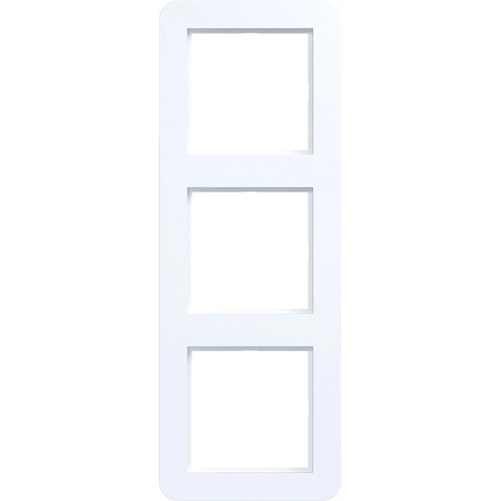 Afdekraam 3-voudig, C.1, lichtwit mat
