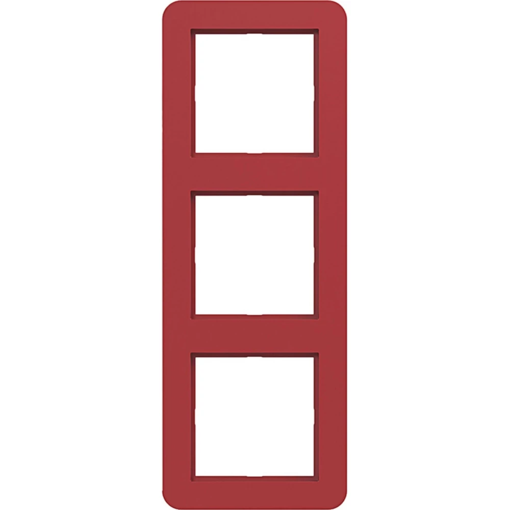 Afdekraam 3-voudig, C.1, rood glanzend