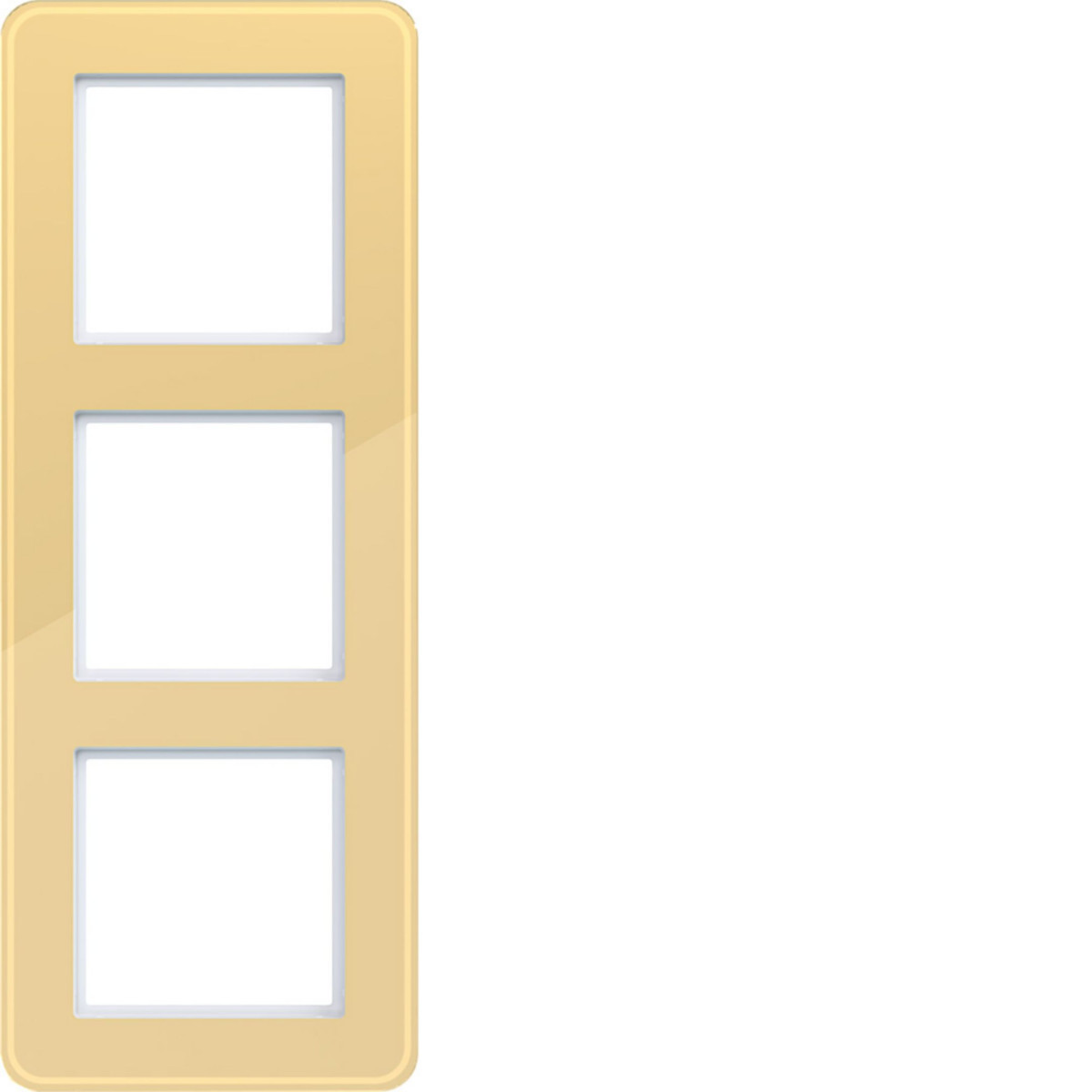 Afdekraam 3-voudig, C.8, gilded glass, glanzend glas