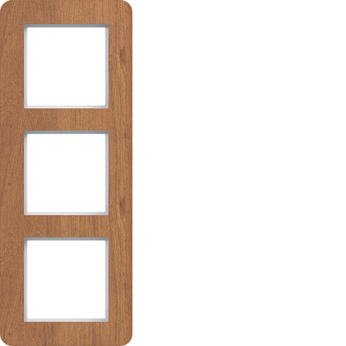Afdekraam 3-voudig, C.8, natural wood, eikenhout, verticaal