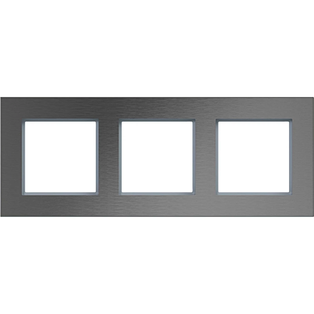 Afdekraam 3-voudig horizontaal, A.8, roestvrij staal