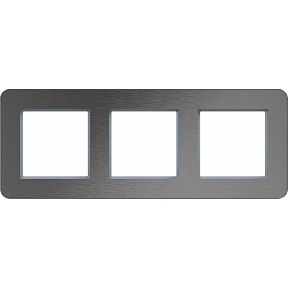 Afdekraam 3-voudig horizontaal, C.8, roestvrij staal