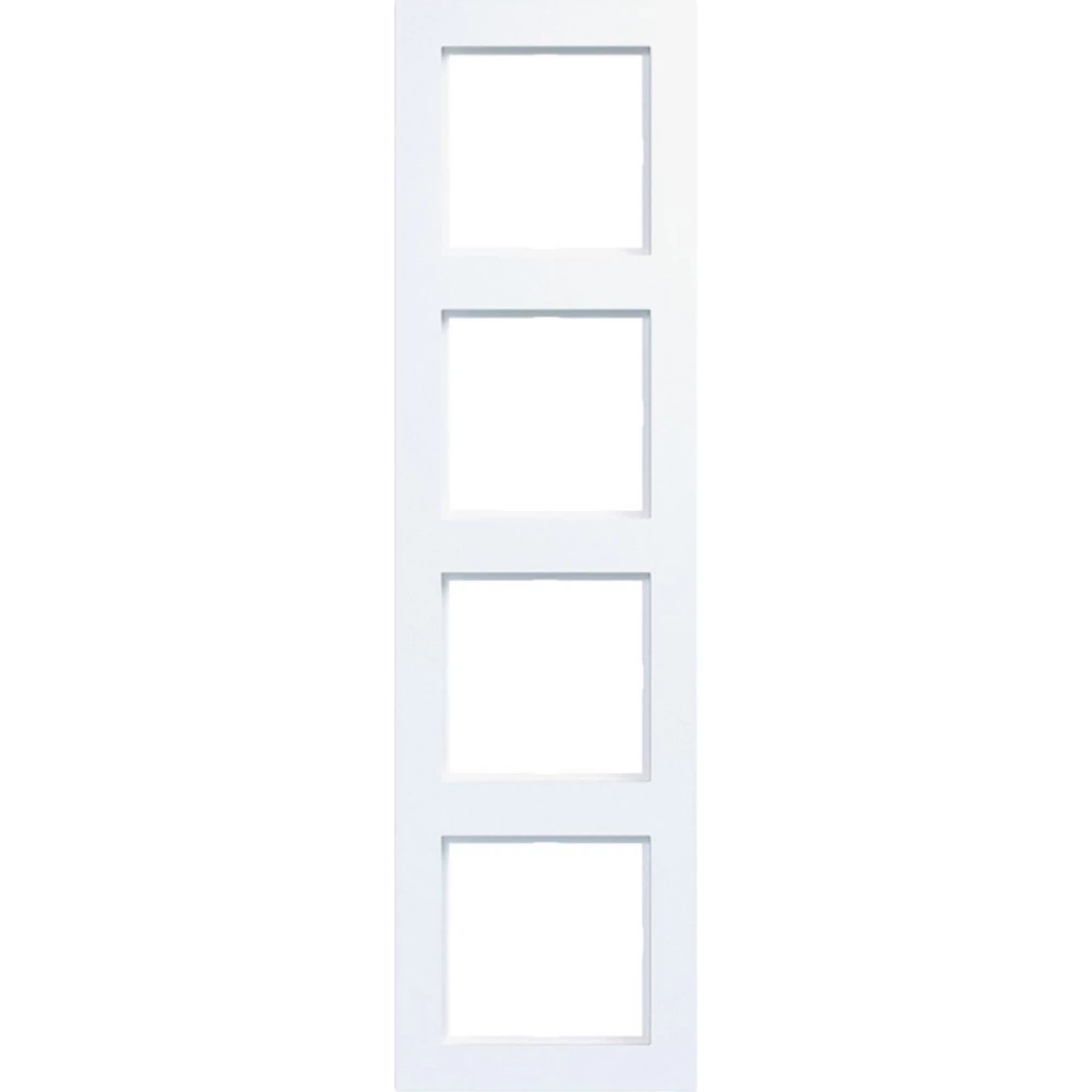 Afdekraam 4-voudig, A.1, lichtwit mat