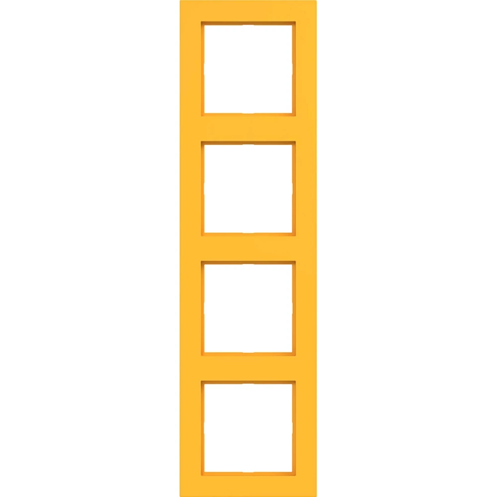 Afdekraam 4-voudig, A.1, saffron, mat