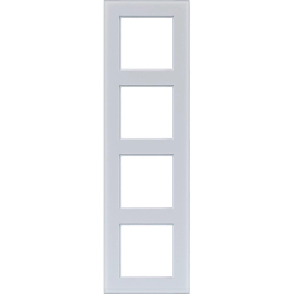 Afdekraam 4-voudig, A.8, glas lichtwit mat