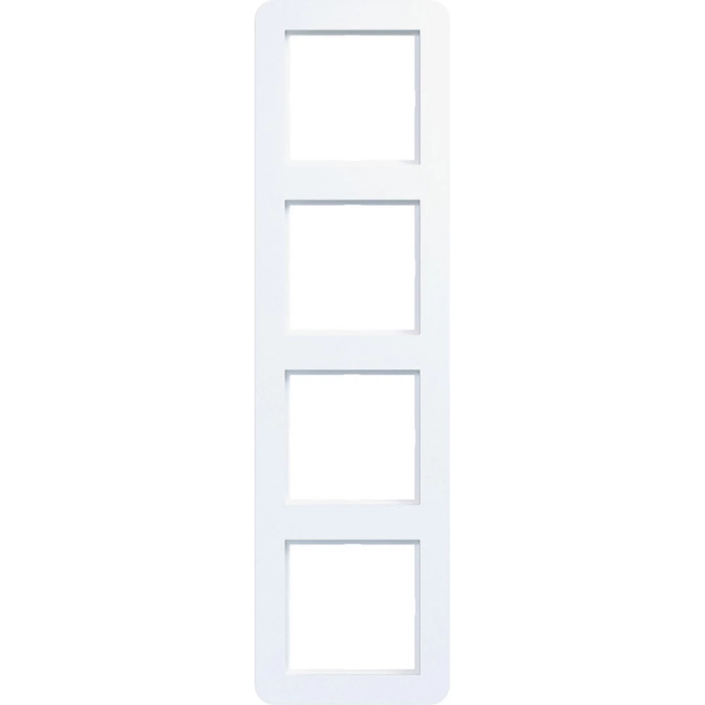 Afdekraam 4-voudig, C.1, lichtwit mat