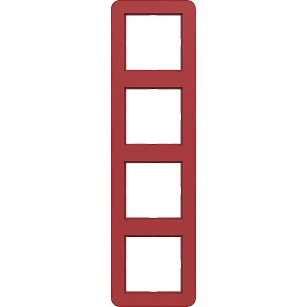 Afdekraam 4-voudig, C.1, rood glanzend