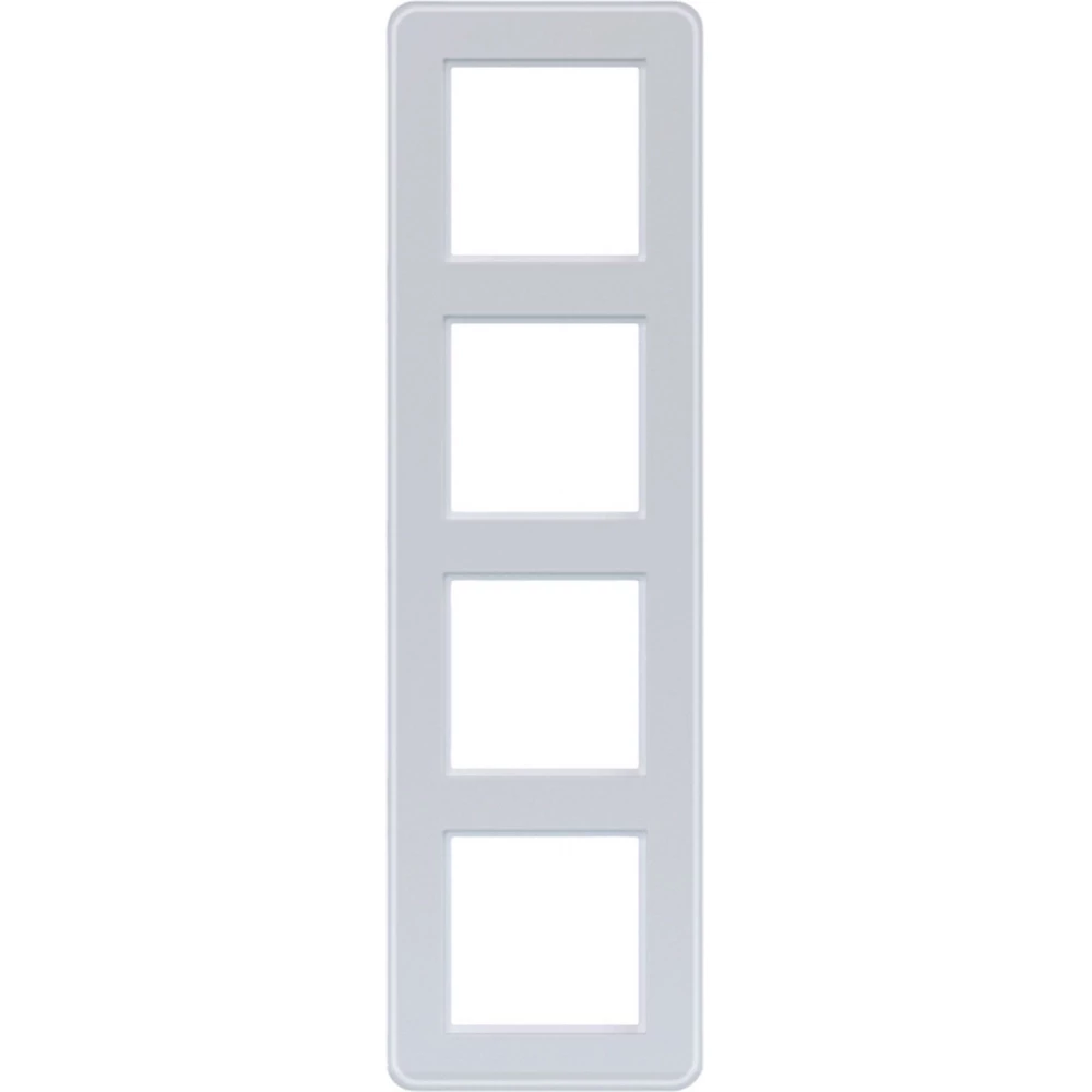 Afdekraam 4-voudig, C.8, glas lichtwit mat