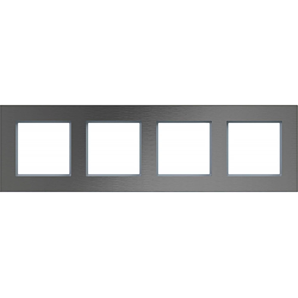 Afdekraam 4-voudig horizontaal, A.8, roestvrij staal