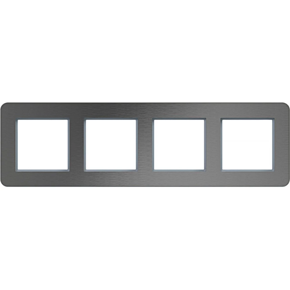 Afdekraam 4-voudig horizontaal, C.8, roestvrij staal