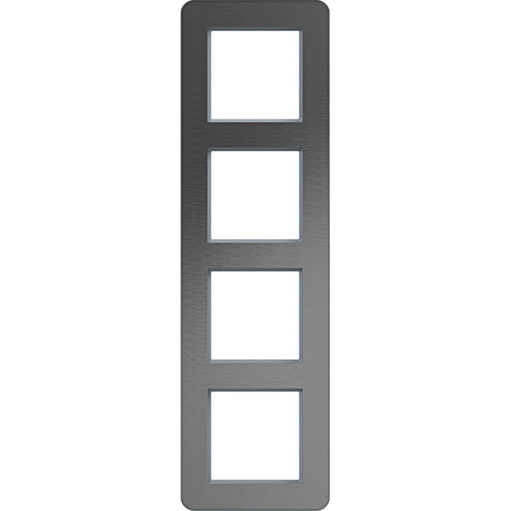 Afdekraam 4-voudig verticaal, C.8, roestvrij staal