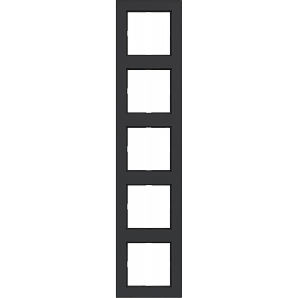 Afdekraam 5-voudig, A.1, nachtzwart mat