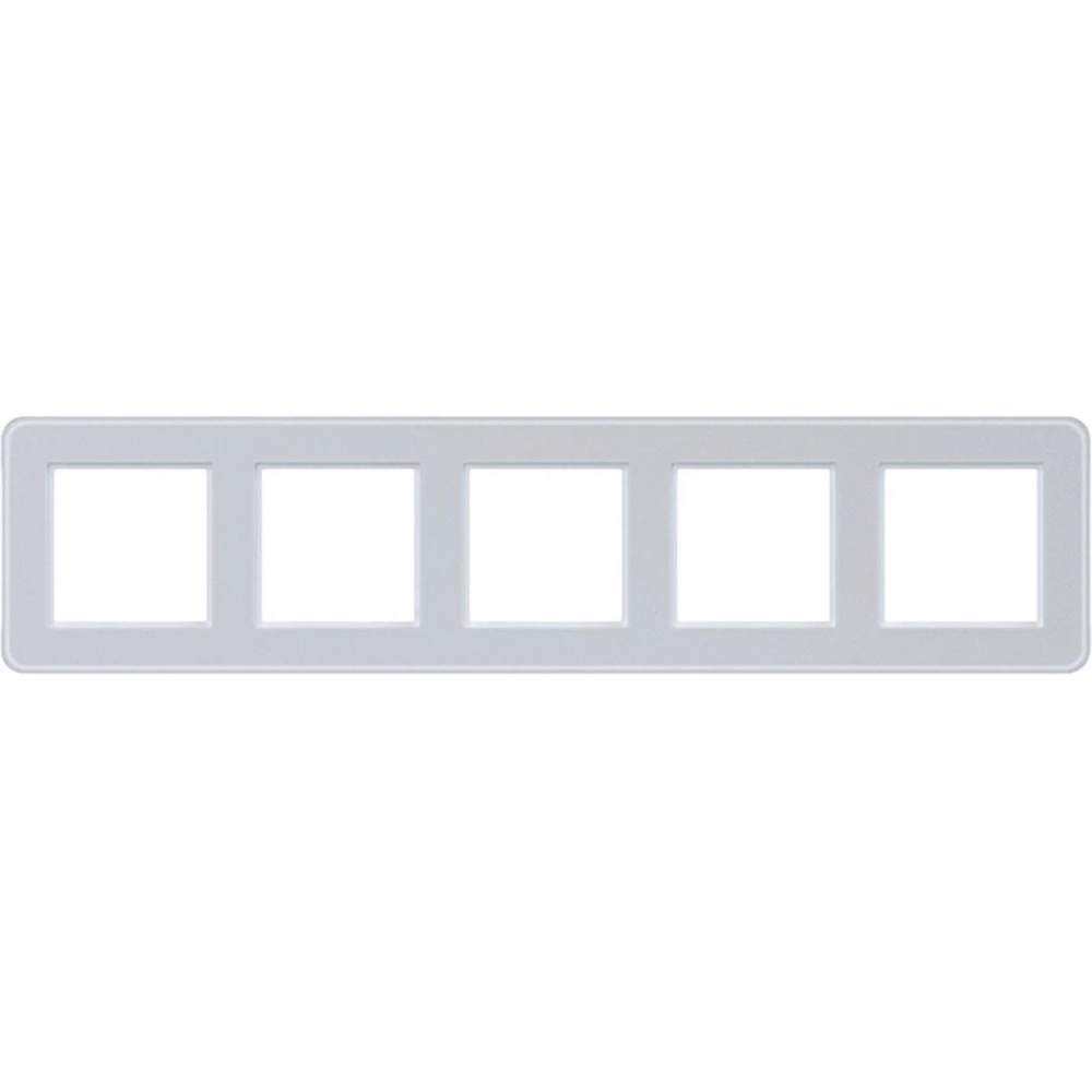 Afdekraam 5-voudig, C.8, glas lichtwit mat