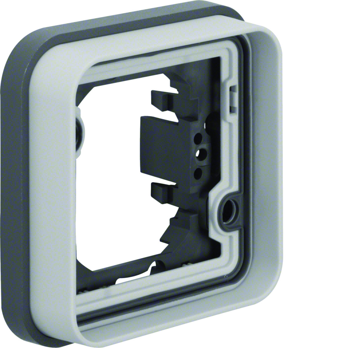 Afdekraam Voor inbouwmontage 1-V, W.1 eco, grijs