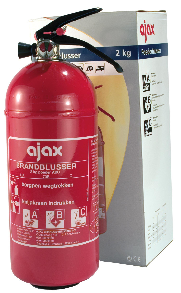 Ajax Handbrandblusser Poederblusser Type KP2