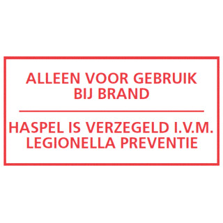 Ajax STICKER ALLEEN BIJ BRAND