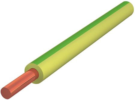 Alfana VD H07V-U eca installatiedraad 2,5MM² geel/groen Alfana VD H07V-U eca installatiedraad 2,5MM² geel/groen
