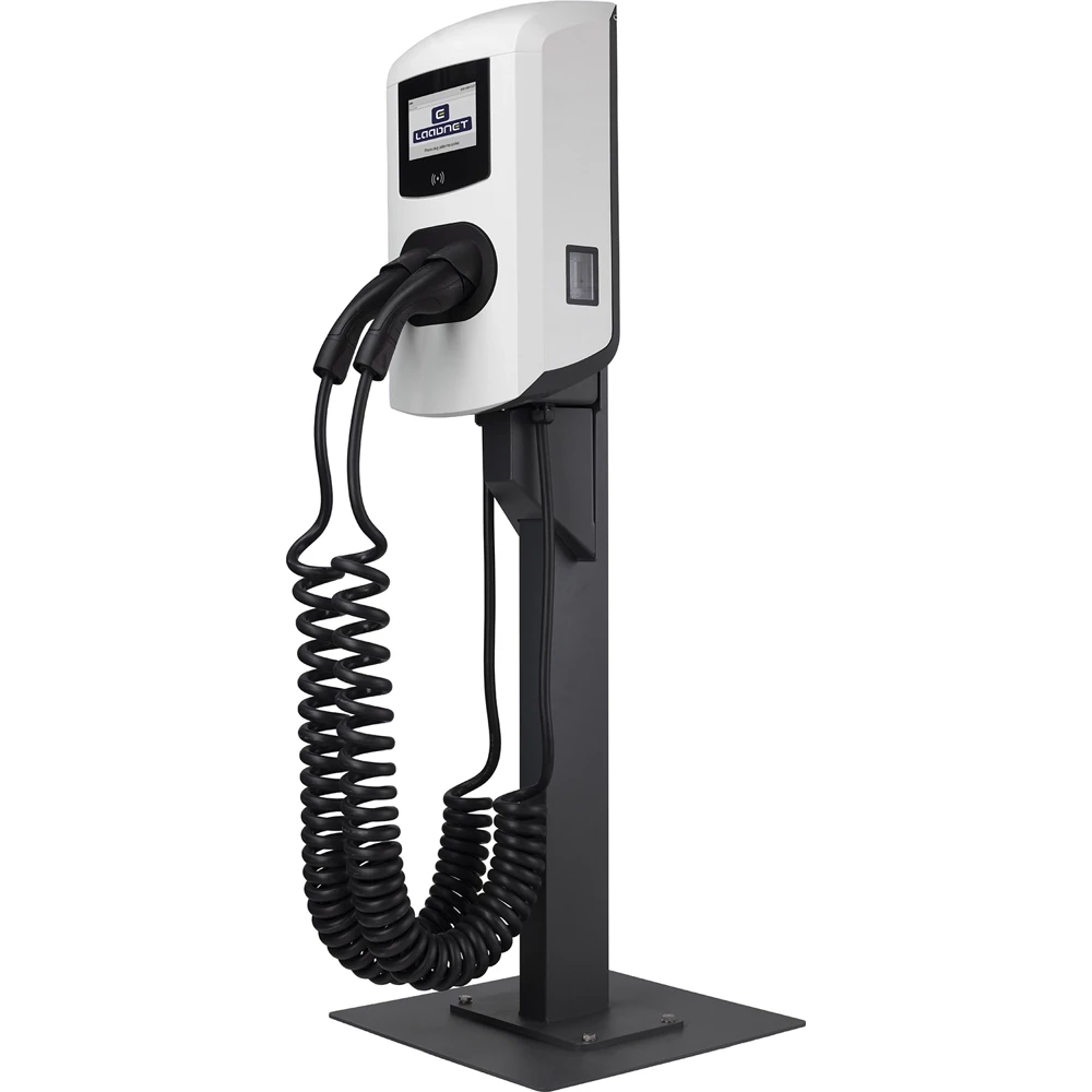 Alfen Laadstation eve double plus cable 1FC (excl.kabel) 22KW rfid SCN logo laadnet wit