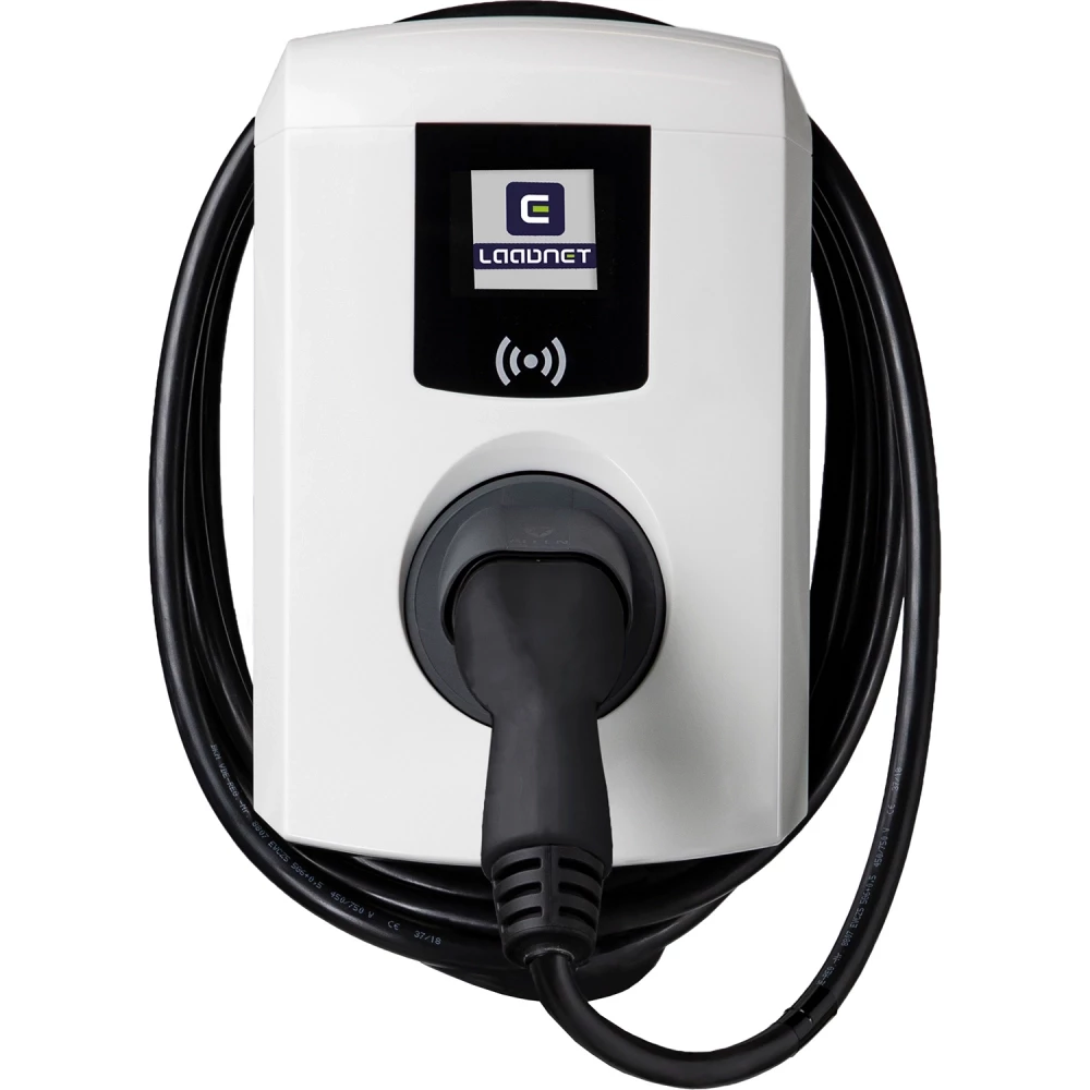 Alfen Laadstation eve single pro-line cable (excl.kabel) 22KW rfid SCN logo E-flux wit
