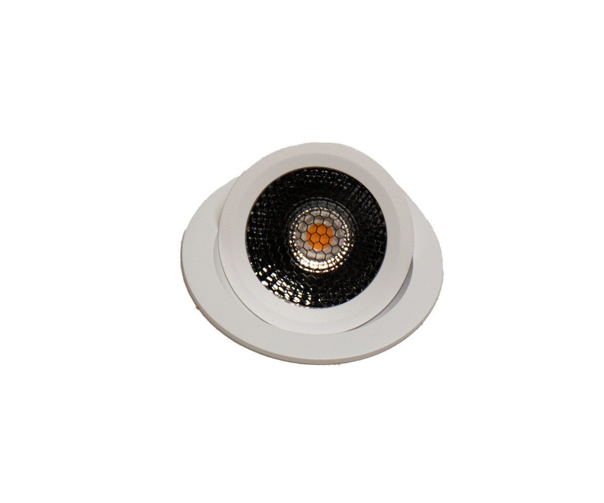 Allure DISK A22106 Disk inbouw rond wit 7W DTW 90° kantel triac