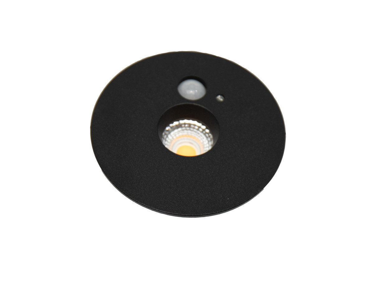 Allure EYE A22008 Eye zwart verdiept 6W 2700K 450LM pir spot