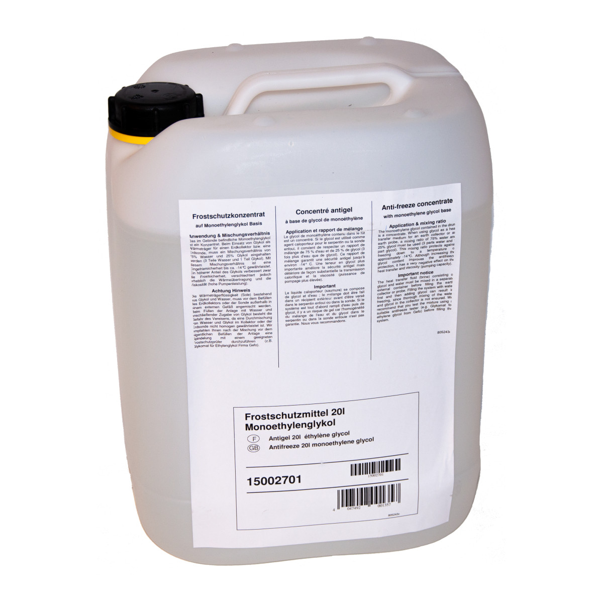 Alpha Innotec Toebehoren Antivries Mono-ethyleen 20L FSM 20