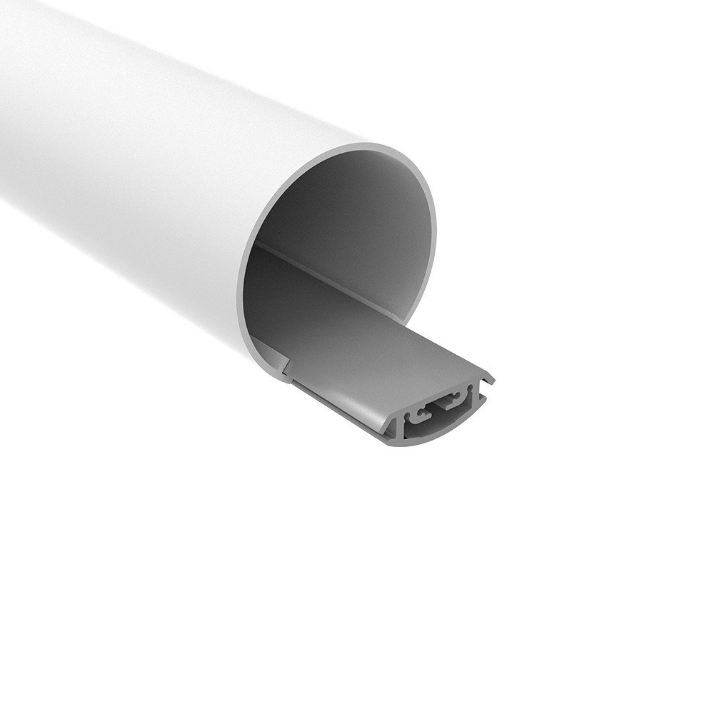 Alupro Round led pendel 60MM profiel aluminium 2M