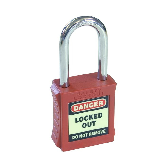 Amwit Vergrendelen Lockout veiligheidsslot 40MM rood (6MM)