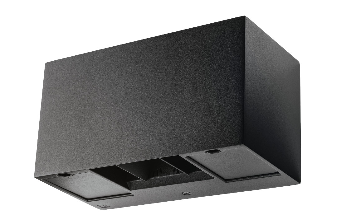 Artes Outlet zwart 2 X met stopcontact 380LM 3000K ra>80 fase afsnijd