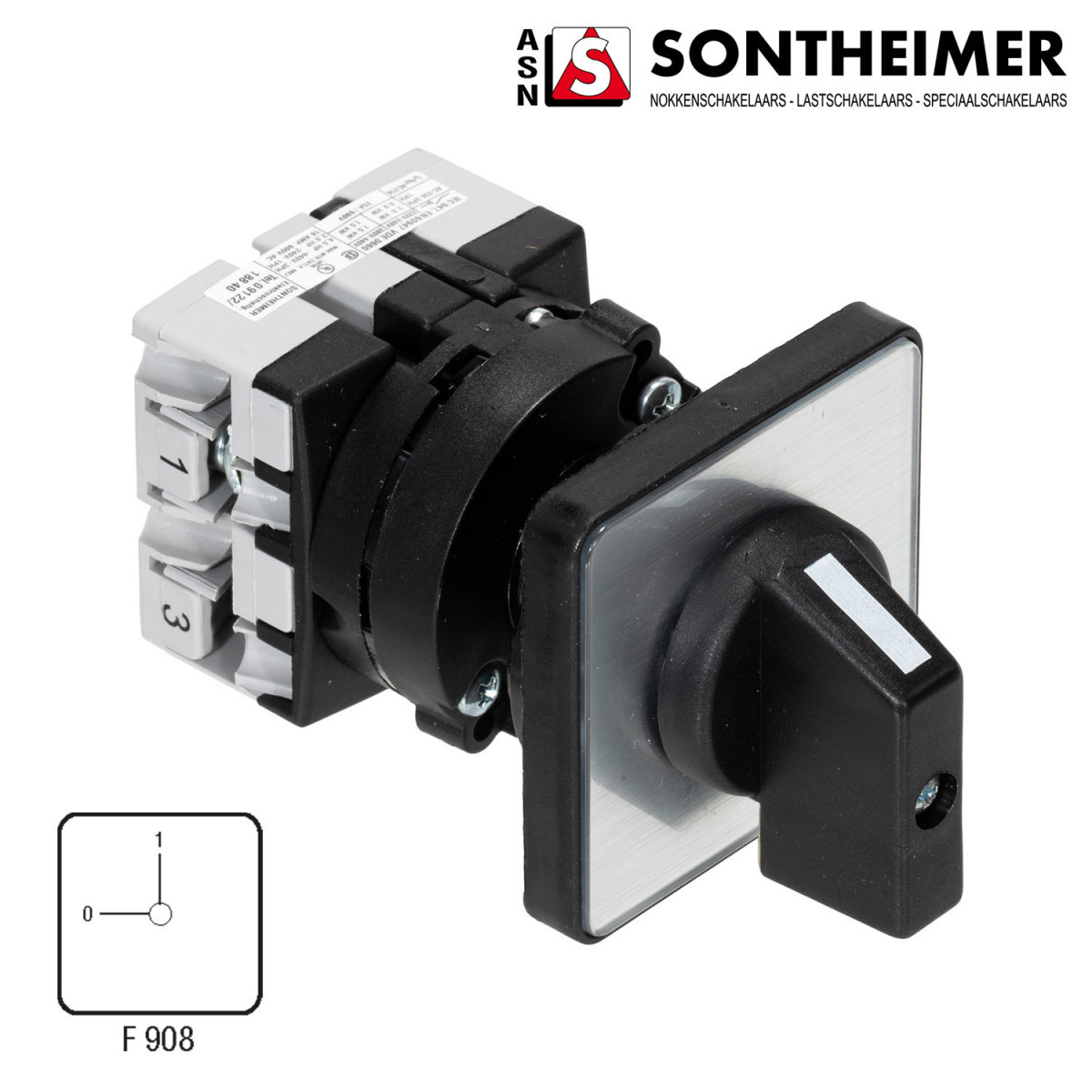 Asn Sontheimer a3/8ZM uitschakelaar 1 gats