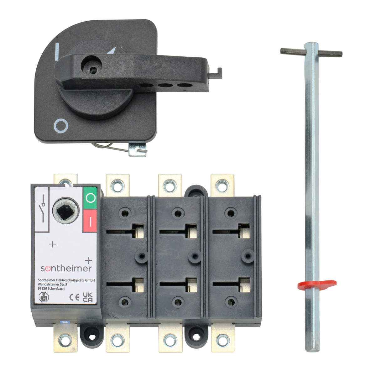 ASN HLC - Hoofdschakelaar Hoofdschakelaar 160a 3P bodemmontage met as/hendel