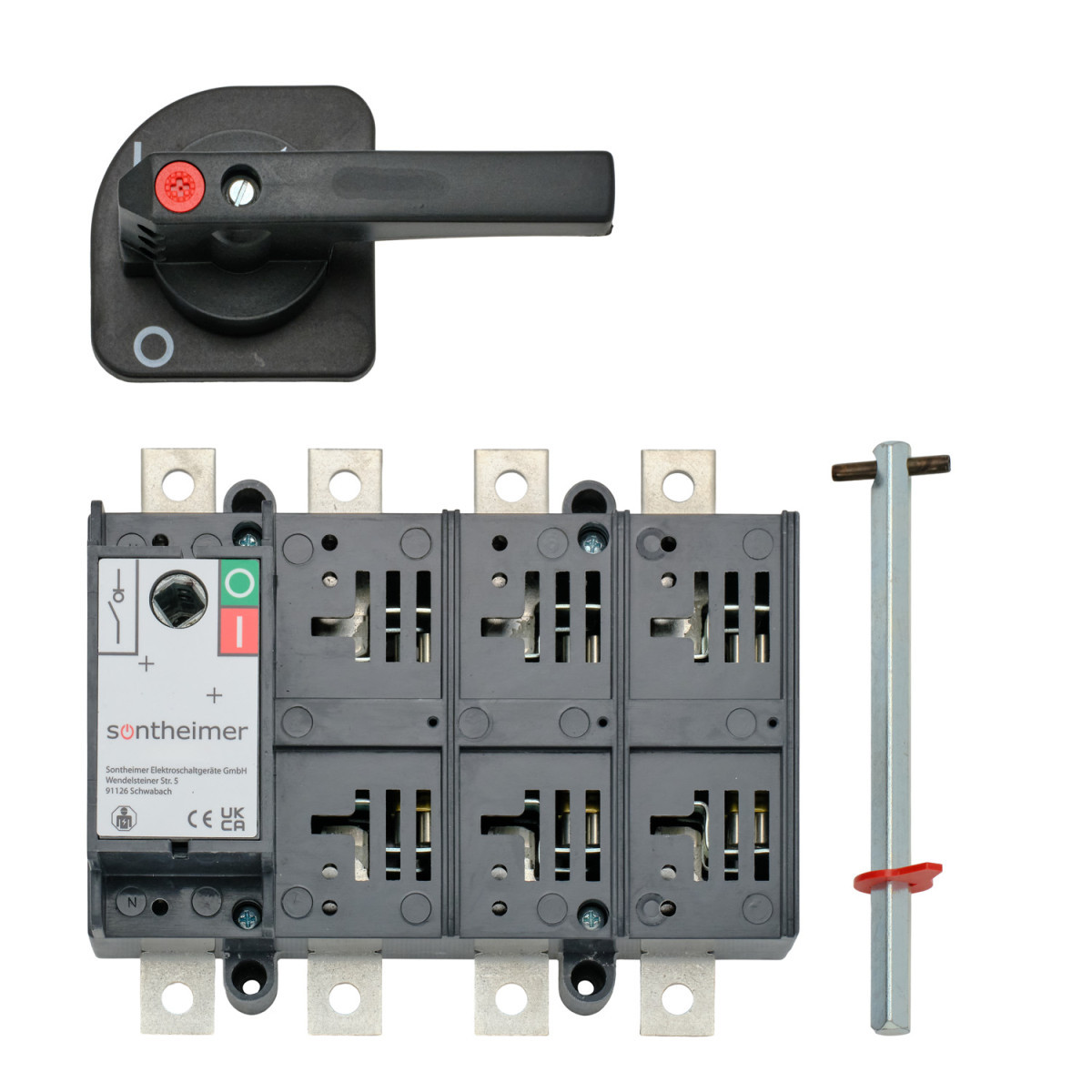 ASN HLC - Hoofdschakelaar Hoofdschakelaar 500a 4P bodemmontage met as/hendel