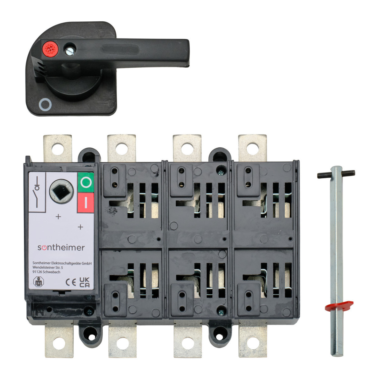 ASN HLC - Hoofdschakelaar Hoofdschakelaar 630a 3P bodemmontage met as/hendel