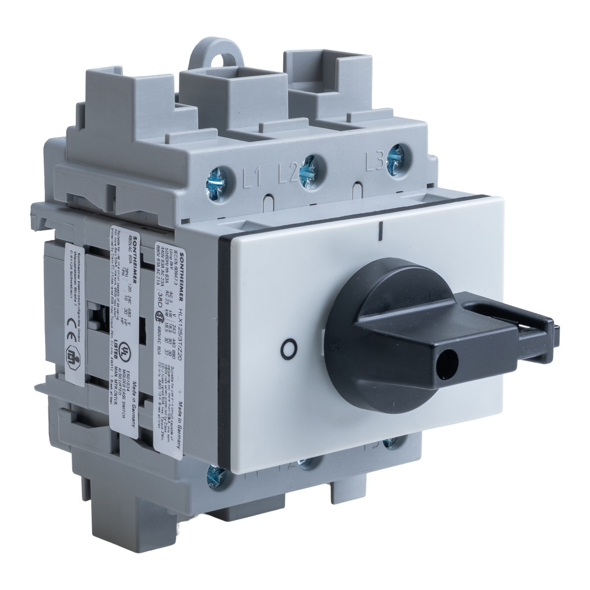 ASN HLX - Hoofdschakelaar UL489 Hoofdschakelaar Ul489/csa 63a 3P din-rail montage