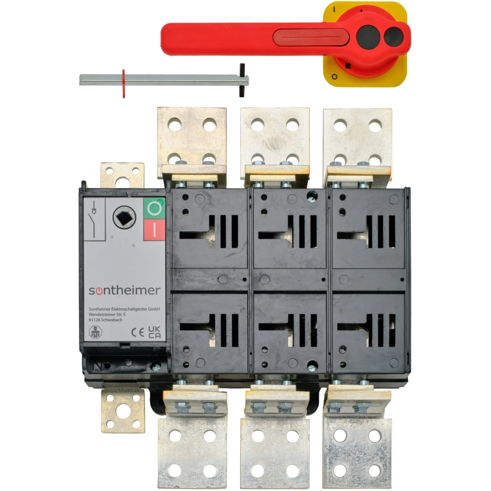 ASN NLC - Hoofdschakelaar nood-uit Hoofdschakelaar Nood-uit 2500a 3P bodemmontage met as/hendel