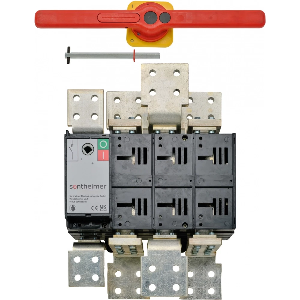 ASN NLC - Hoofdschakelaar nood-uit Hoofdschakelaar Nood-uit 3150a 3P bodemmontage met as/hendel