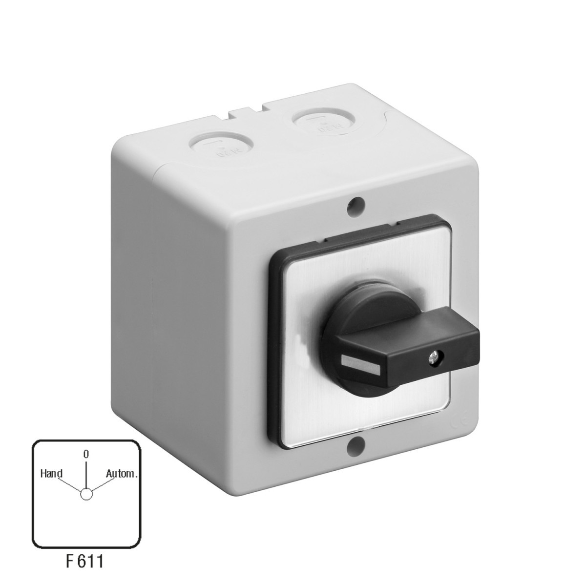 ASN U - Omschakelaar Omschakelaar 25a 1P opbouw ip65