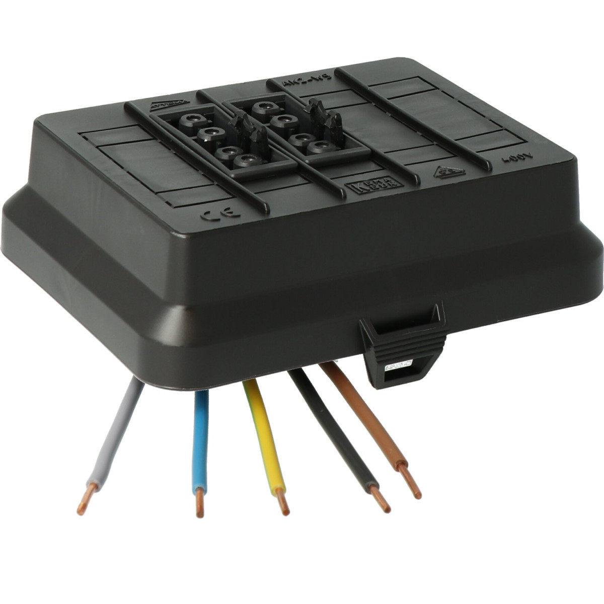 Attema Cable-mate Ak2-W5 deksel, 2x4p wieland zwart