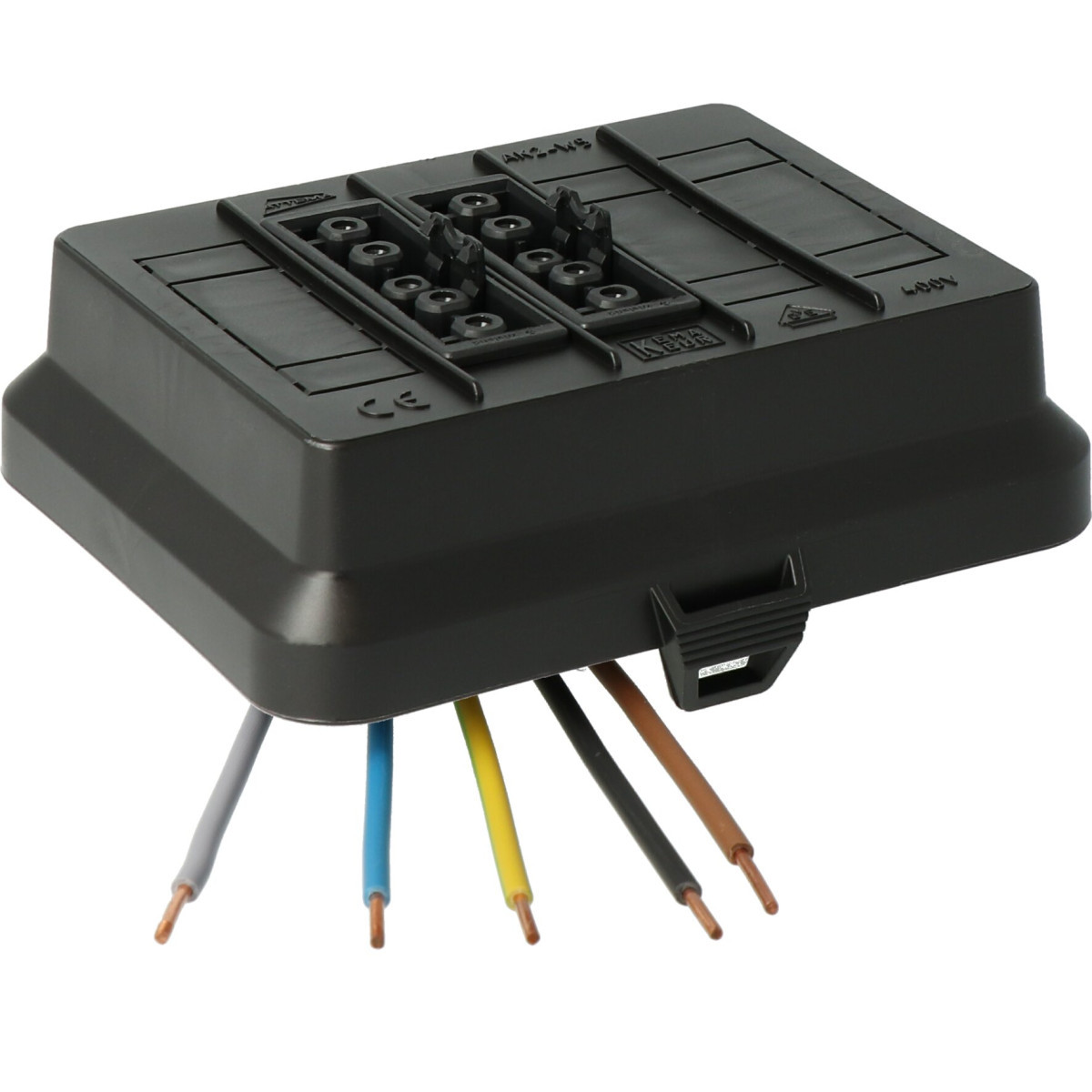 Attema Cable-mate Ak2-W5 deksel, 2x5p wieland zwart