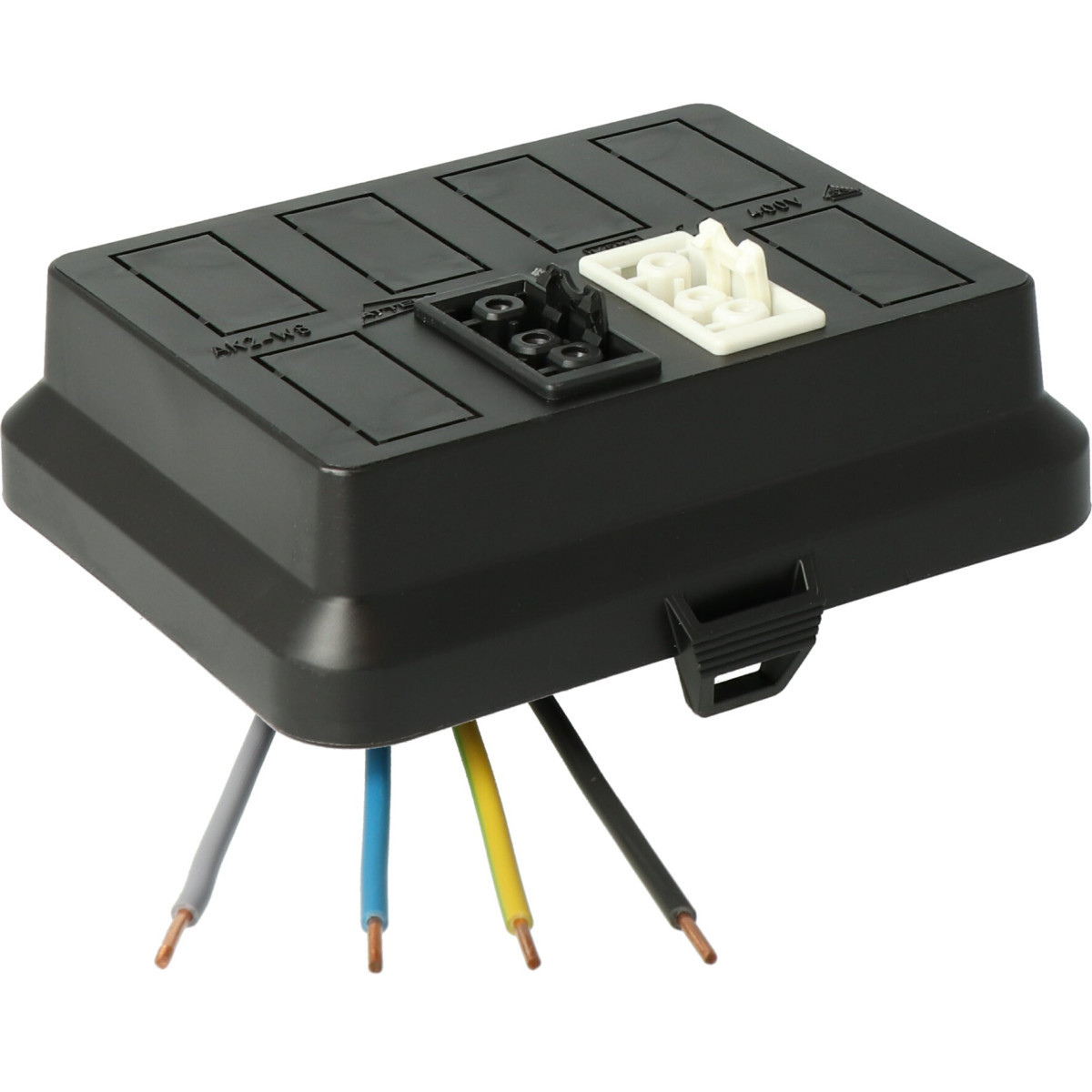 Attema Cable-mate Ak2-W8 deksel, 2x3p (1+1 geschakeld) wieland zwart